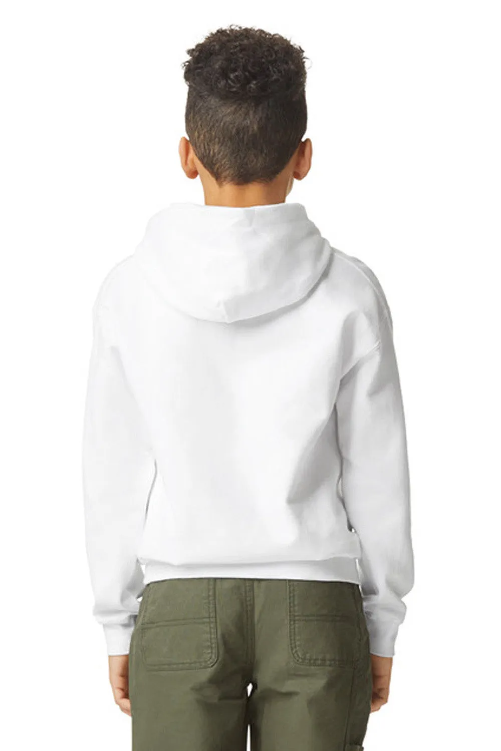 Gildan Youth Softstyle Hooded Sweatshirt Hoodie w/ Pouch Pocket - White  Affordable Clothing Gildan
