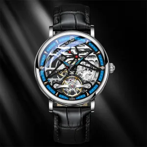 Glenn Genuine Watch Male Automatic Hollow Mechanical Watch 