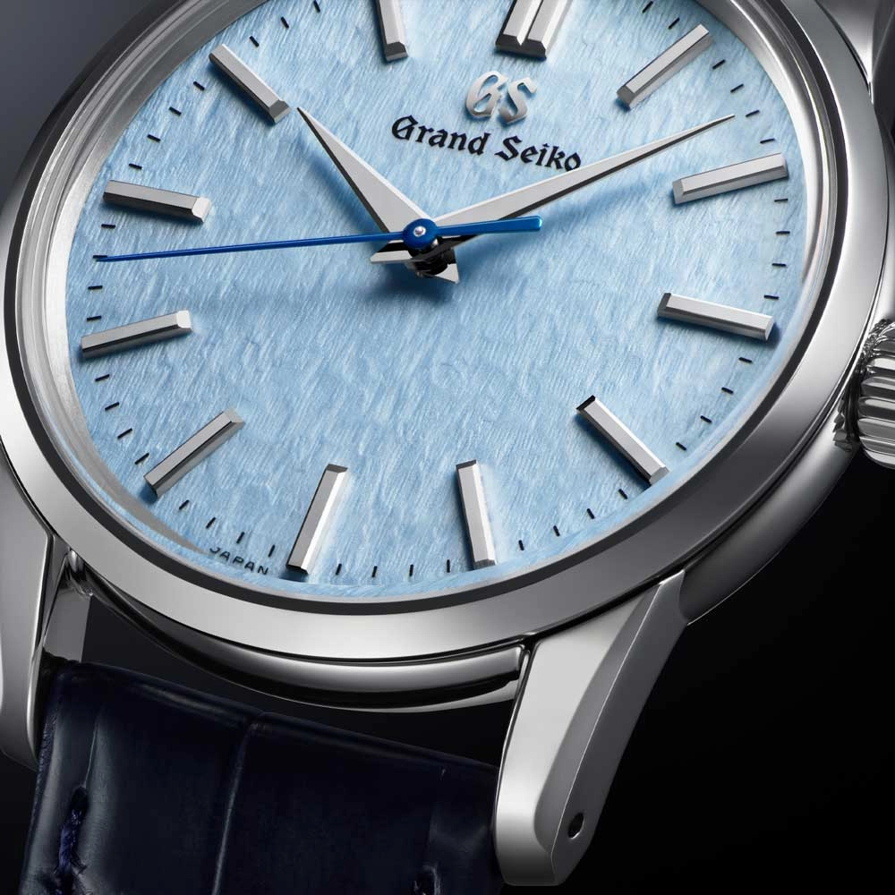 Grand Seiko Elegance Collection Skyflake Quartz 34mm Blue Dial Watch SBGX353G