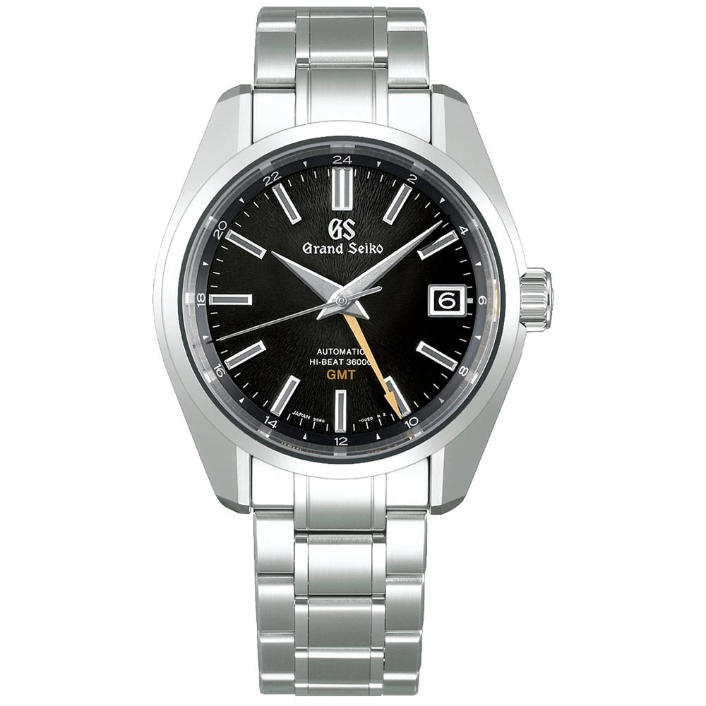 Grand Seiko Heritage Collection Dusk Mount Iwate Hi-Beat GMT 40mm Black Dial Gents Automatic Watch SBGJ265G