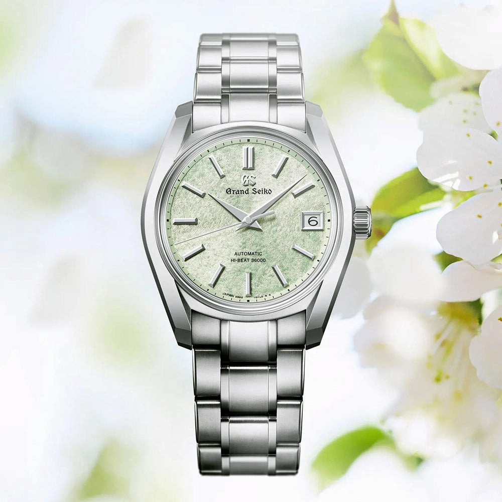 Grand Seiko Heritage Collection Sakura-Wakaba 62GS Hi-Beat 38mm Green Dial Gents Automatic Watch SBGH343G
