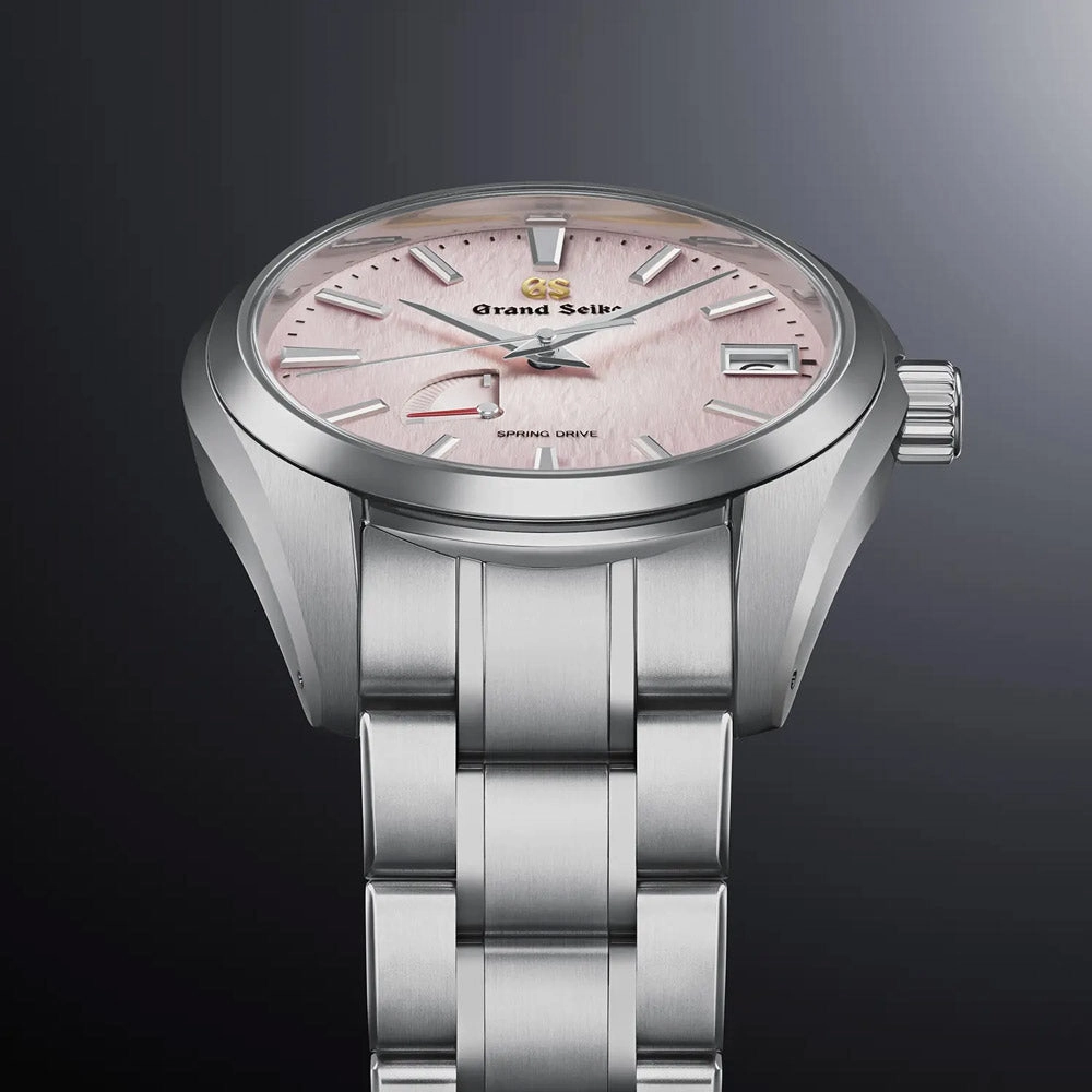 Grand Seiko Heritage Collection Spring Drive Snowflake 20th Anniversary Limited Edition 41mm Pink Dial Titanium Gents Watch SBGA497G