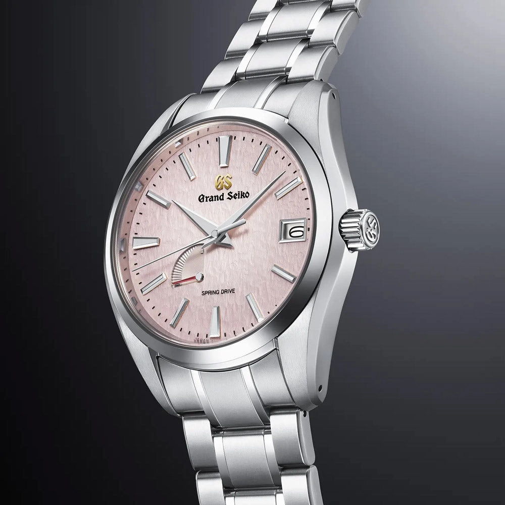 Grand Seiko Heritage Collection Spring Drive Snowflake 20th Anniversary Limited Edition 41mm Pink Dial Titanium Gents Watch SBGA497G
