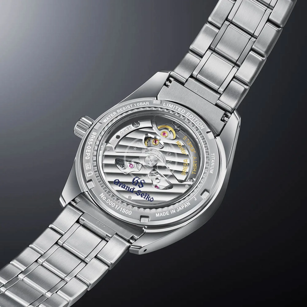 Grand Seiko Heritage Collection Spring Drive Snowflake 20th Anniversary Limited Edition 41mm Pink Dial Titanium Gents Watch SBGA497G