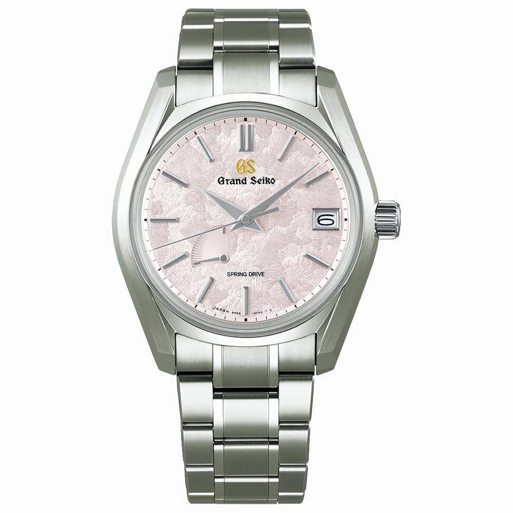 Grand Seiko Heritage Collection The Shunbun Spring Cherry Blossom Spring Drive 40mm Pink Dial Titanium Gents Watch SBGA413G