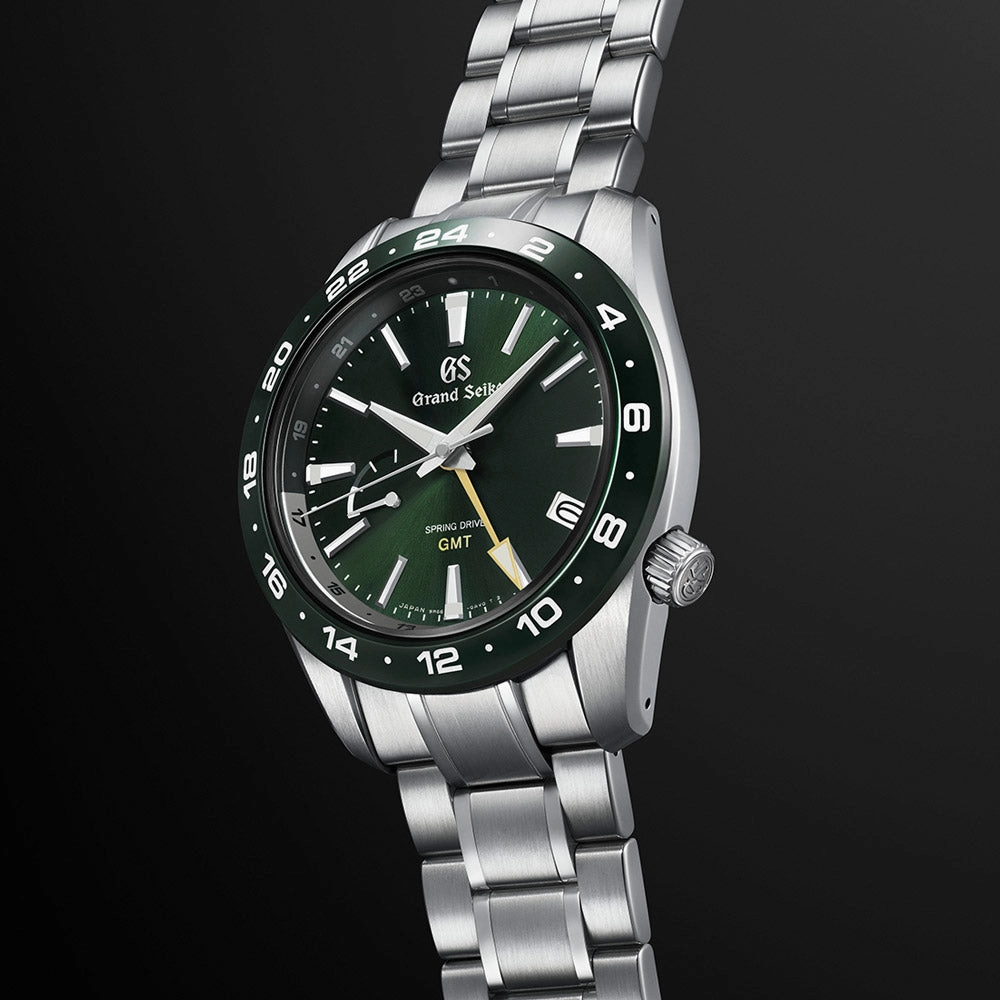 Grand Seiko Sports Collection Spring Drive GMT 44.5mm Green Dial Gents Watch SBGE257G