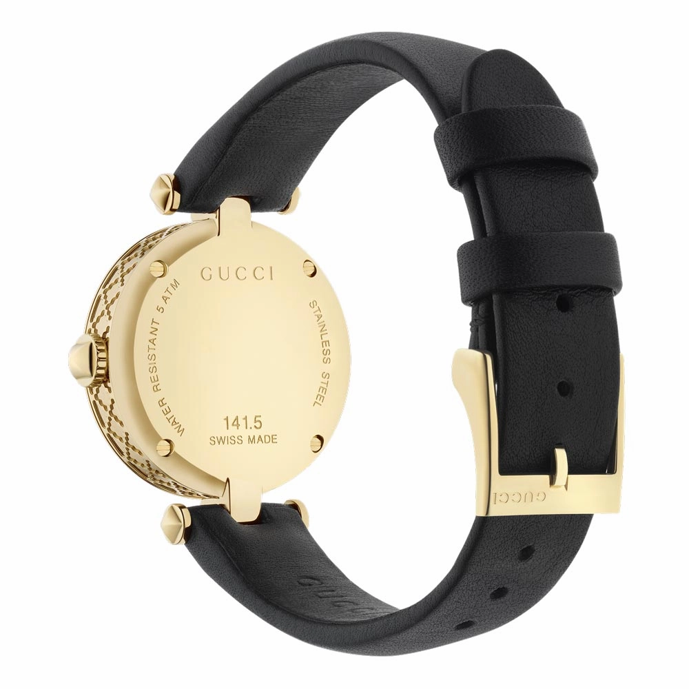 Gucci Diamantissima 27mm MOP Dial Yellow Gold PVD Steel Ladies Watch YA141505