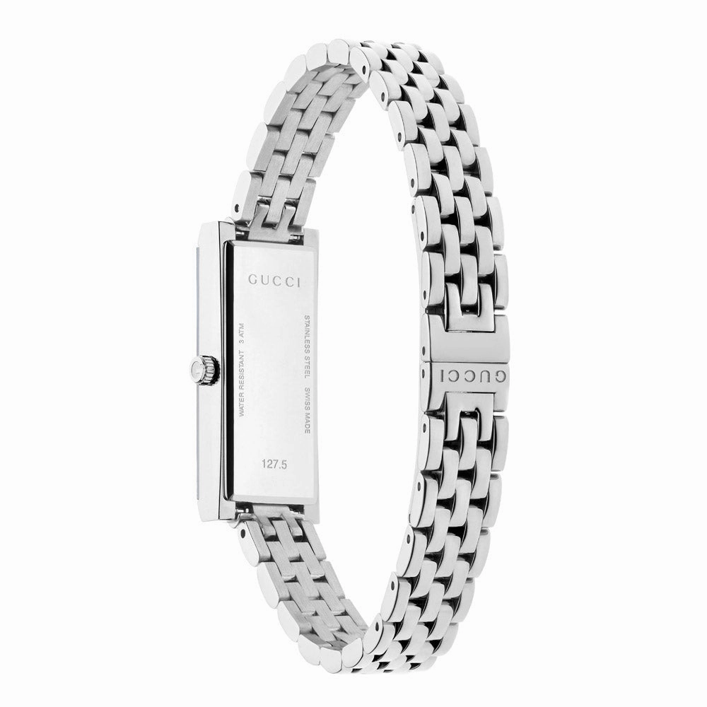 Gucci G-Frame Pink Dial Diamond Ladies Quartz Watch YA127516
