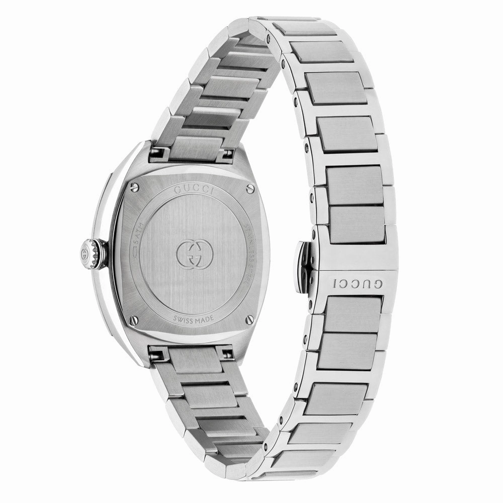 Gucci Interlocking 29mm Pink Dial Diamond Ladies Quartz Watch YA142511