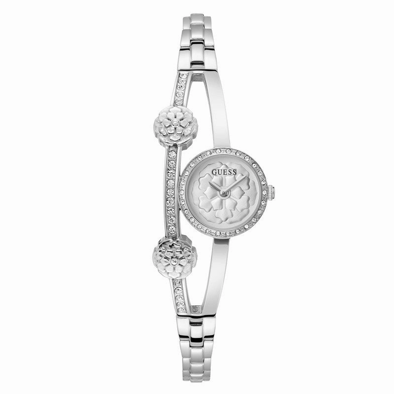 Guess Chloe Silver Dial Analogue Watch