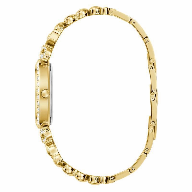 Guess Ladies Gold Tone Analog Watch