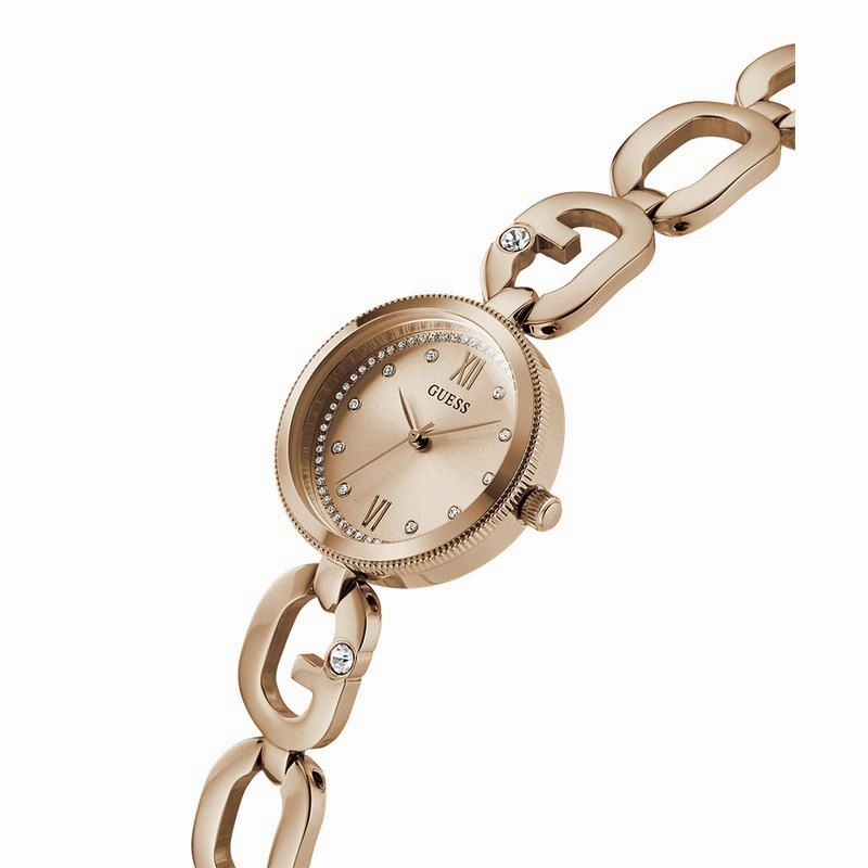 Guess Ladies Rose Gold Tone Analog Watch