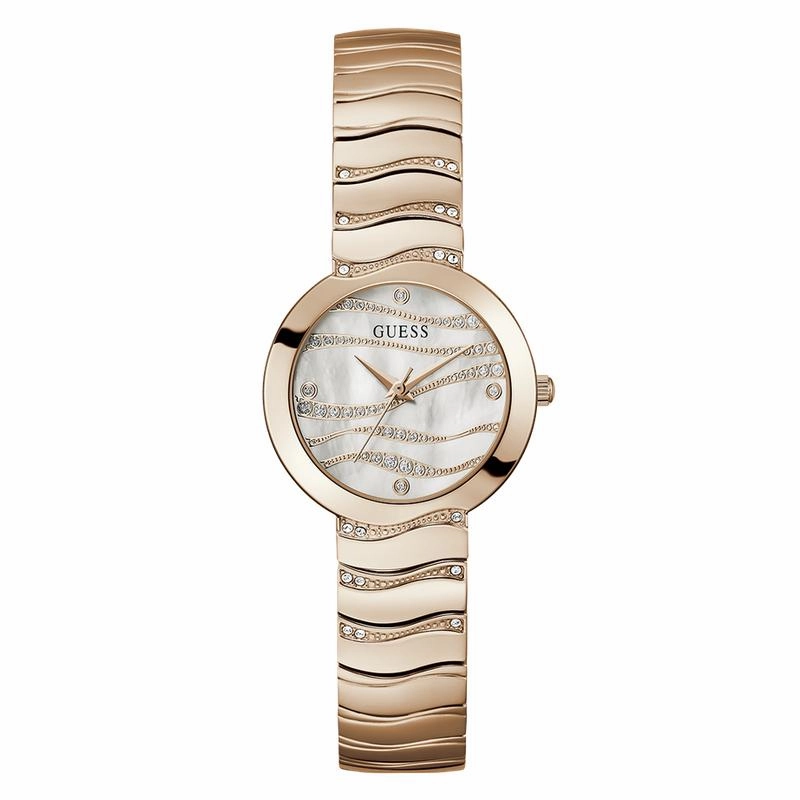 Guess Ladies Rose Gold Tone Analog Watch