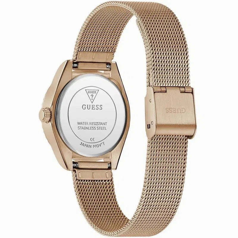 Guess Ladies Rose Gold Tone Analog Watch