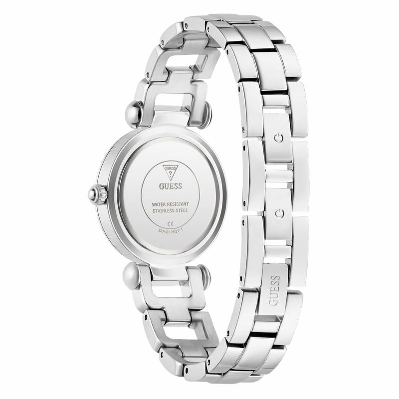 Guess Ladies Silver Tone Analog Watch