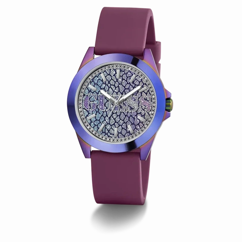 Guess Menagerie Animal Print Dial Analogue Watch
