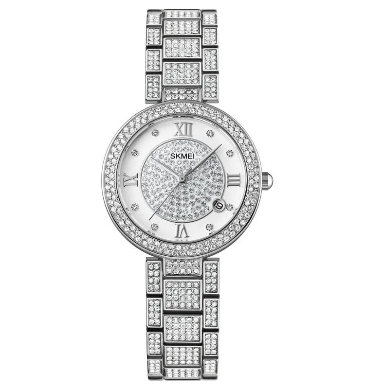 Gypsophila Diamond Watch Shiny Rose Gold Quartz Watch 