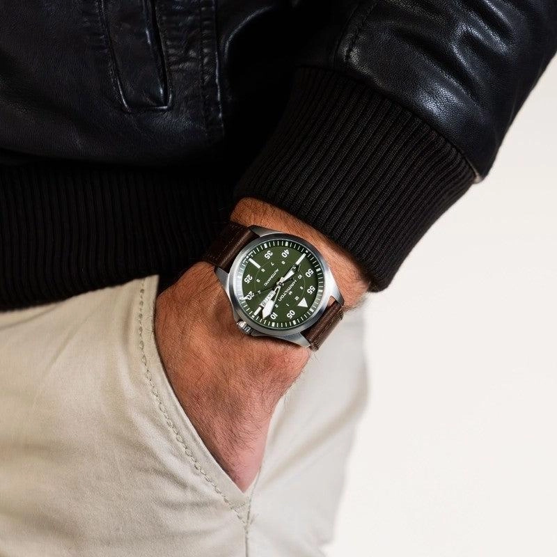 Hamilton Khaki Pilot Aviation Day Date Auto H64635560