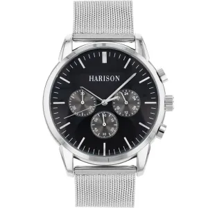 Harison Silver Tone Men's Watch   *Imitation Sub Dials* 