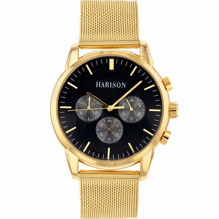 Harison Gold Men's Watch  *Imitation Sub Dials* 