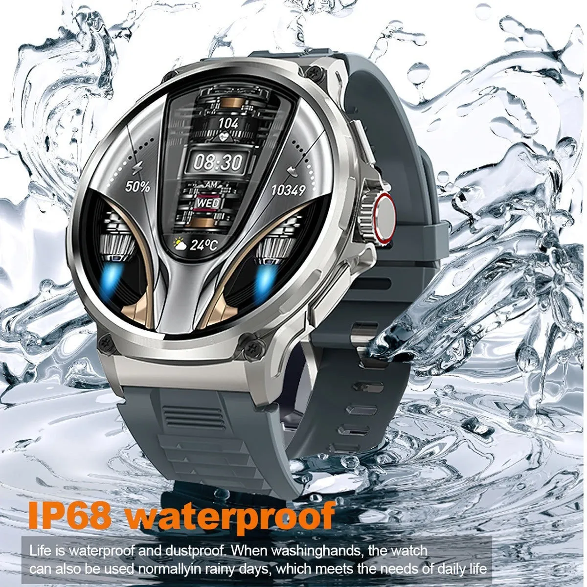 HD Large Screen Smart Watch Bluetooth Calling Heart Rate Blood Oxygen Monitoring 