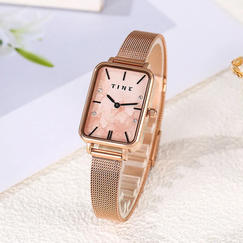 High-Grade Square Ins Style Student Steel Belt Watch Simple Temperament Quartz