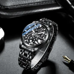 Hollow Automatic Mechanical Watch Waterproof Luminous 