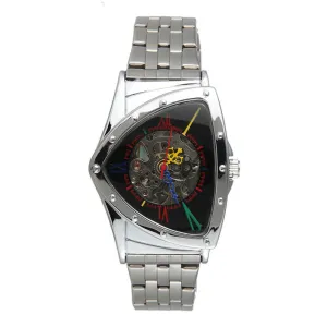 Hollow Triangle Automatic Mechanical Watch Stainless Steel Band 