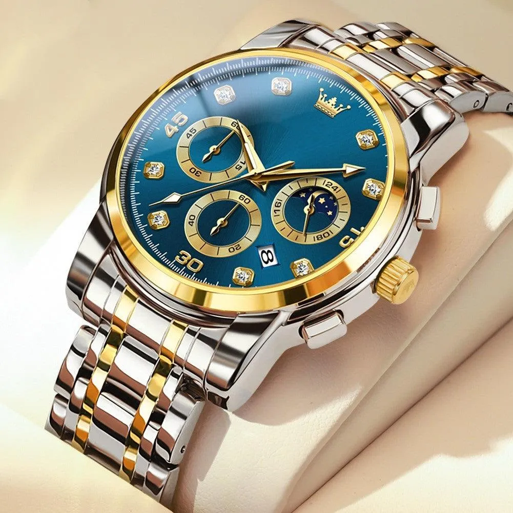 Hot Selling Metal Multifunctional Men's Quartz Watch 