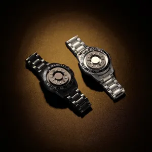 Innovative Magnetic Metal Watch Men's Fashion Quartz 