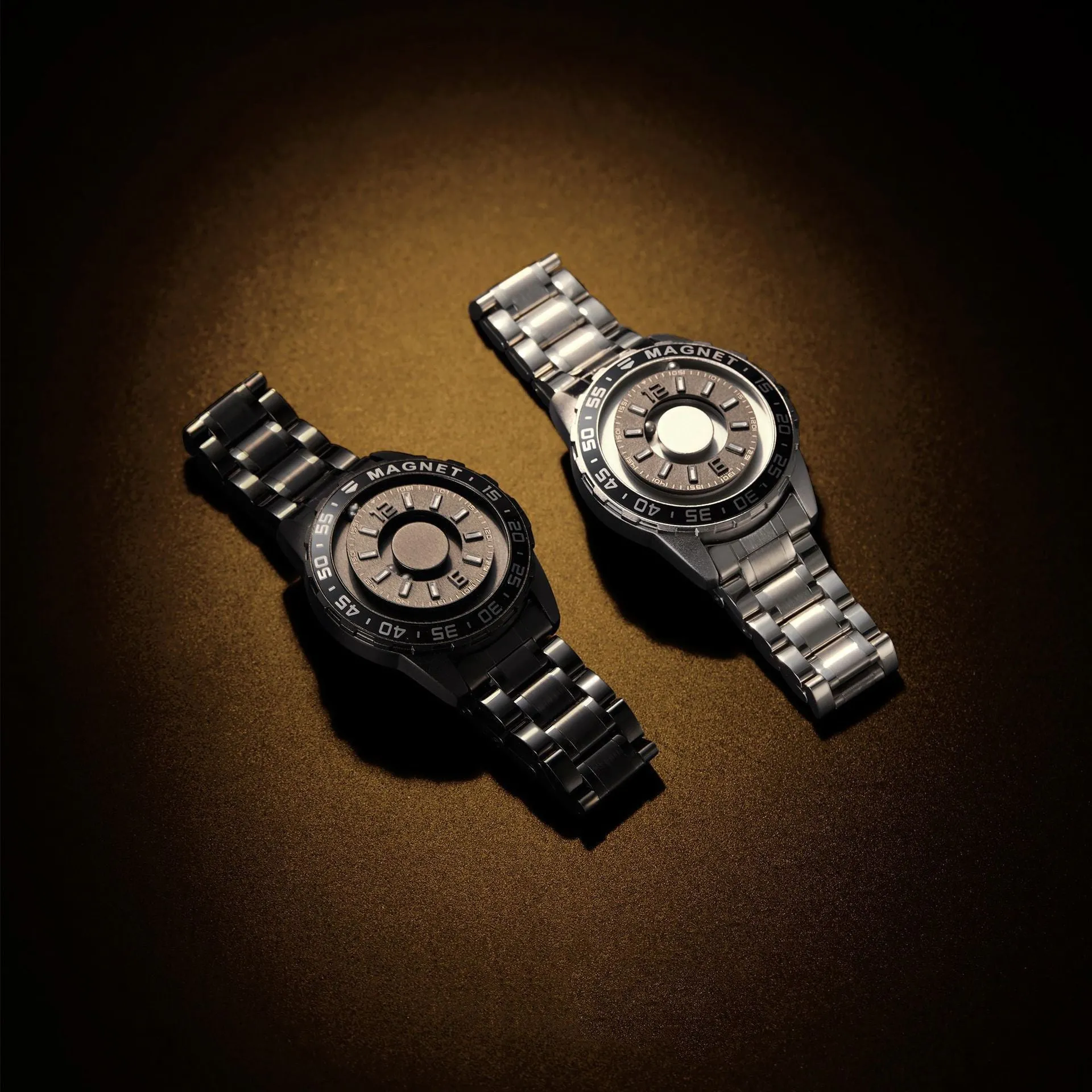 Innovative Magnetic Metal Watch Men's Fashion Quartz 