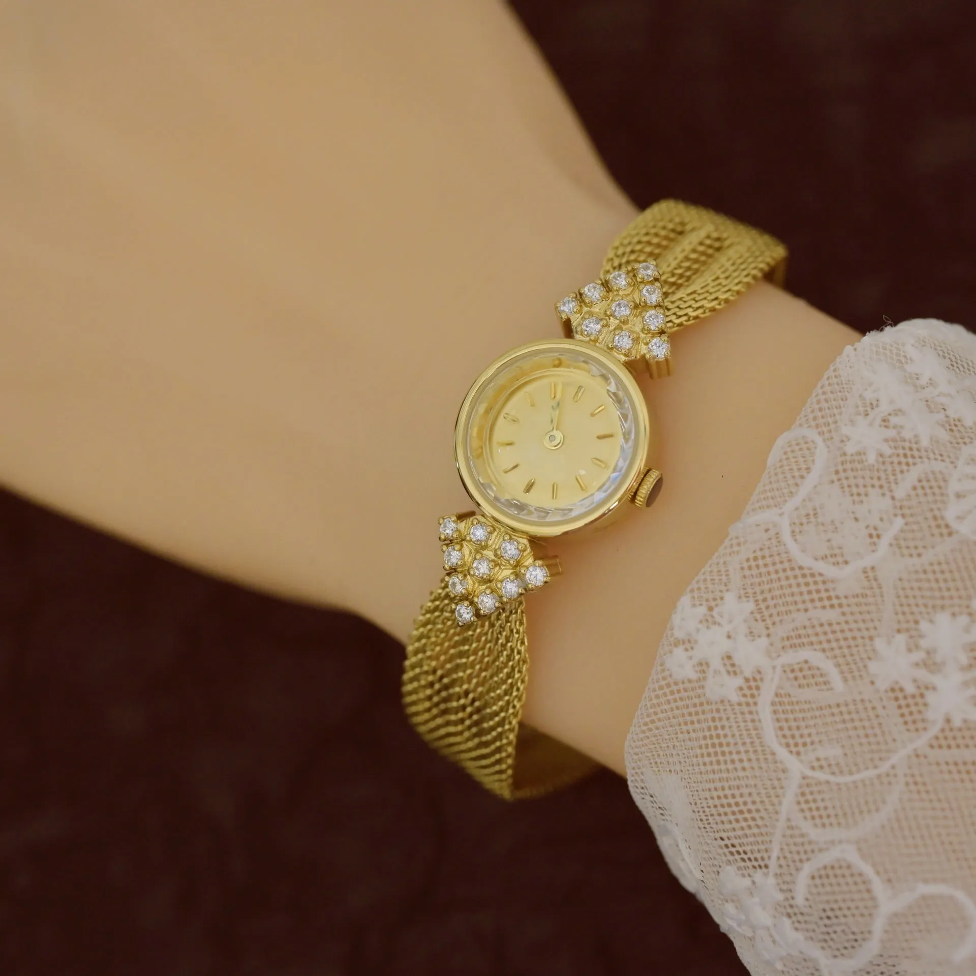 Jewelry Vintage Watches Kaleidoscope Diamond Quartz Women's Watch 