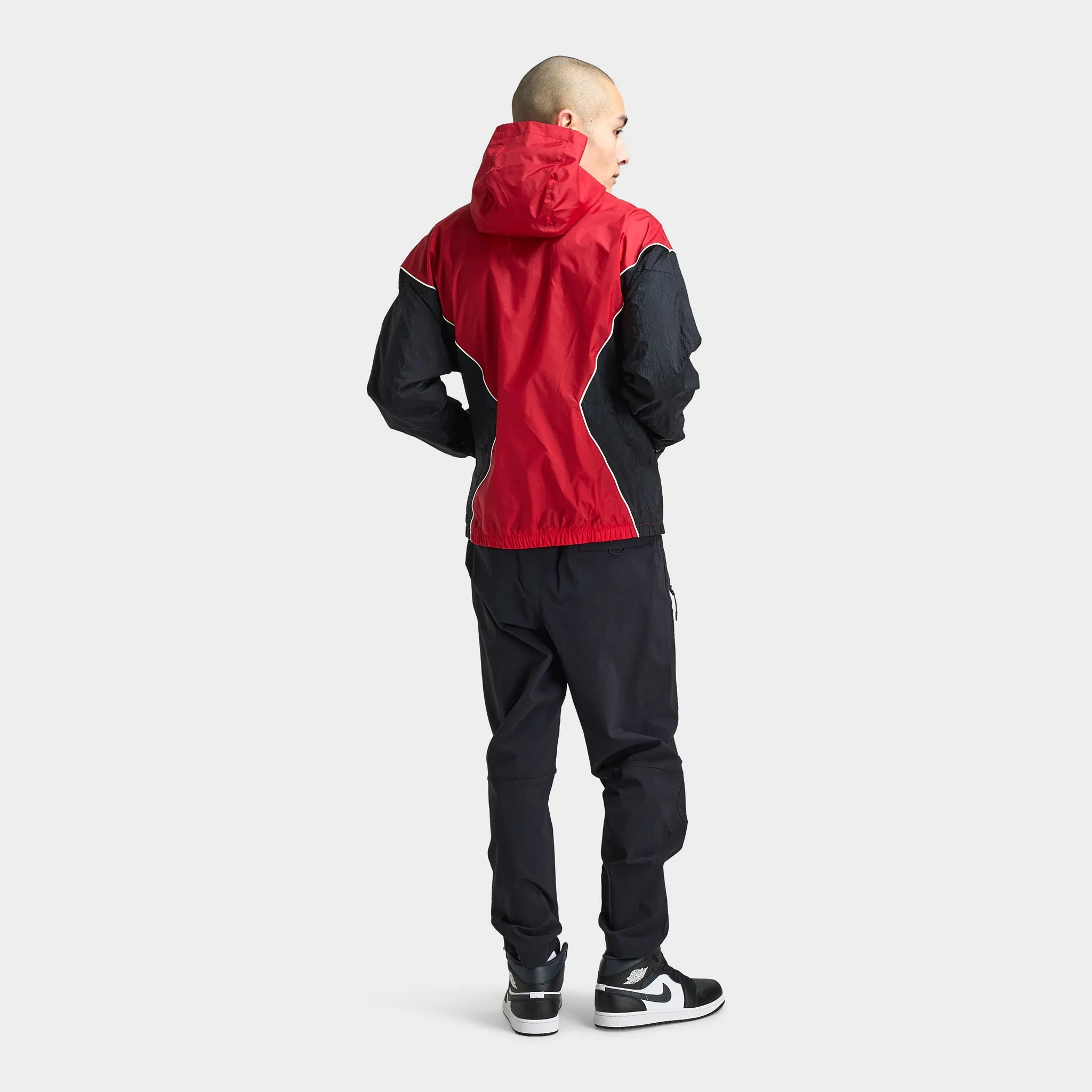 Jordan Jordan Brooklyn Hooded Draft Jacket Varsity Red / Black - Sail