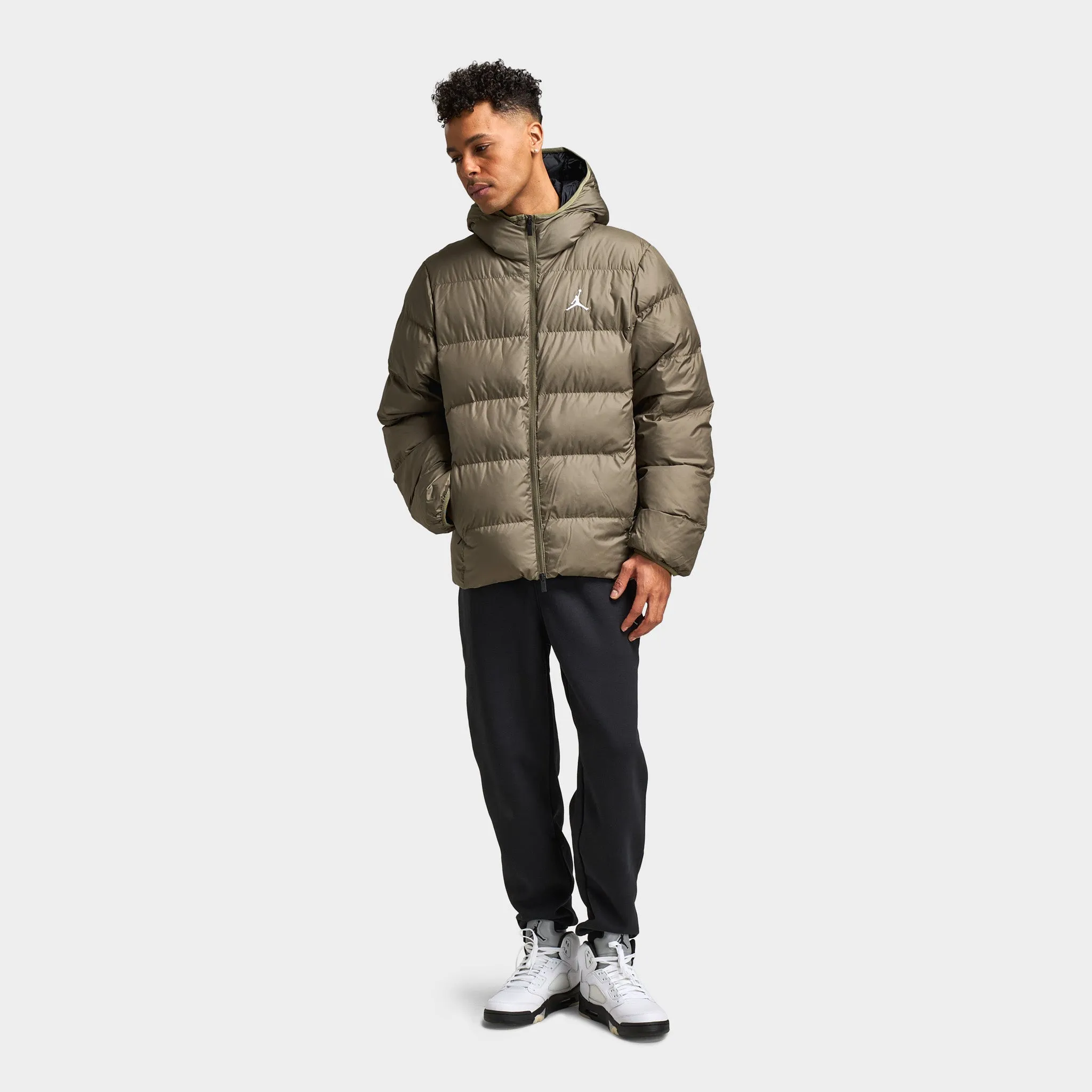 Jordan Jordan Brooklyn Puffer Jacket Medium Olive / Black