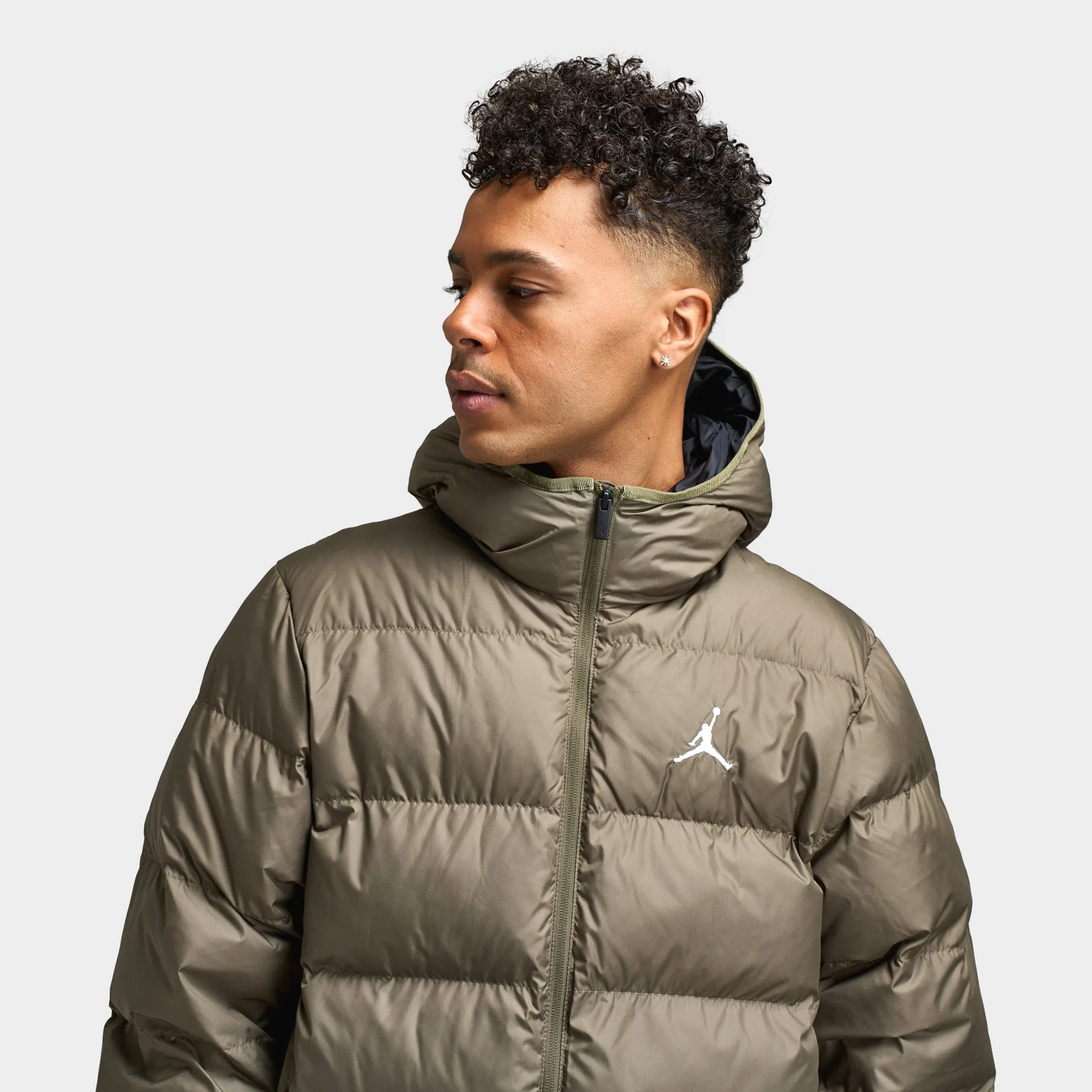 Jordan Jordan Brooklyn Puffer Jacket Medium Olive / Black