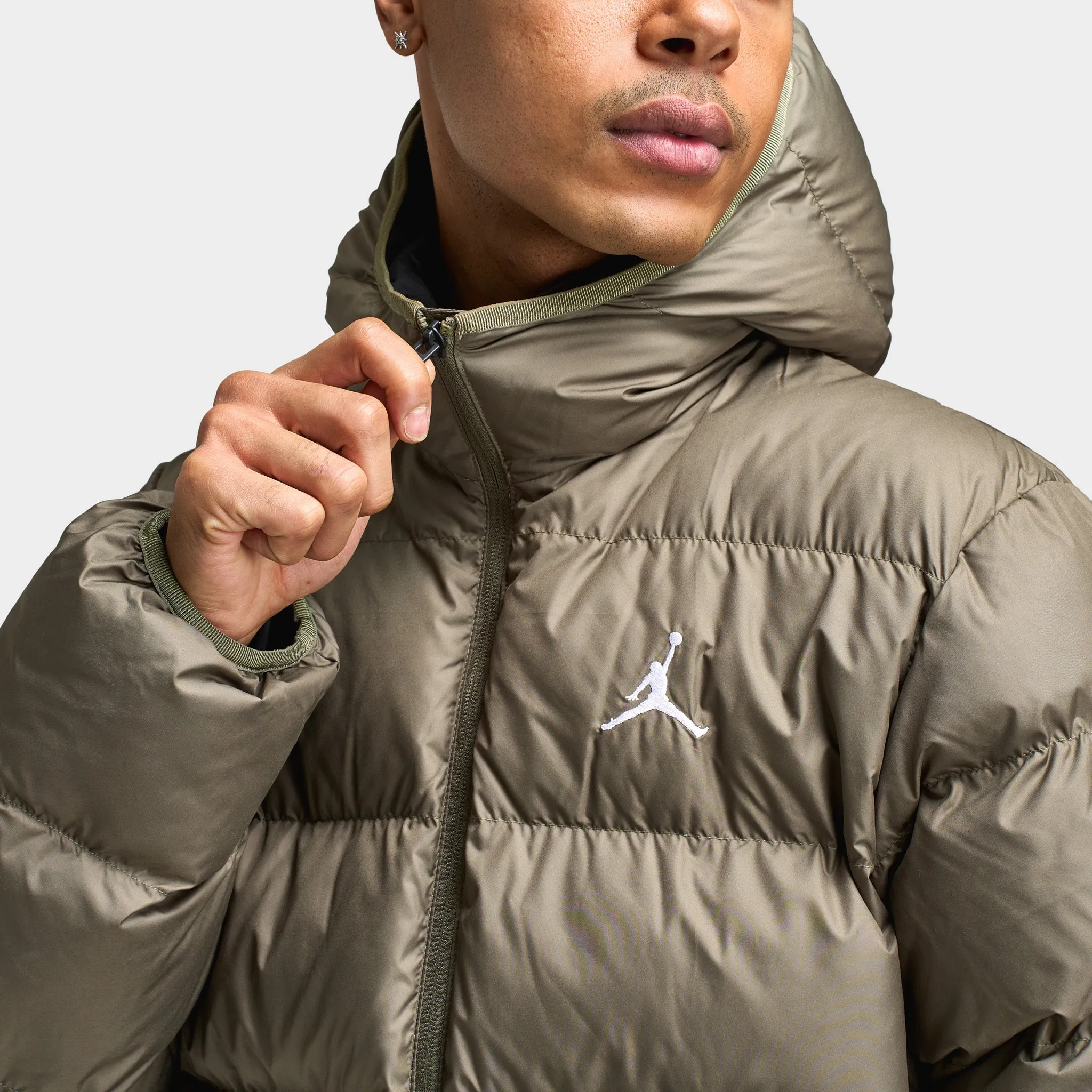 Jordan Jordan Brooklyn Puffer Jacket Medium Olive / Black
