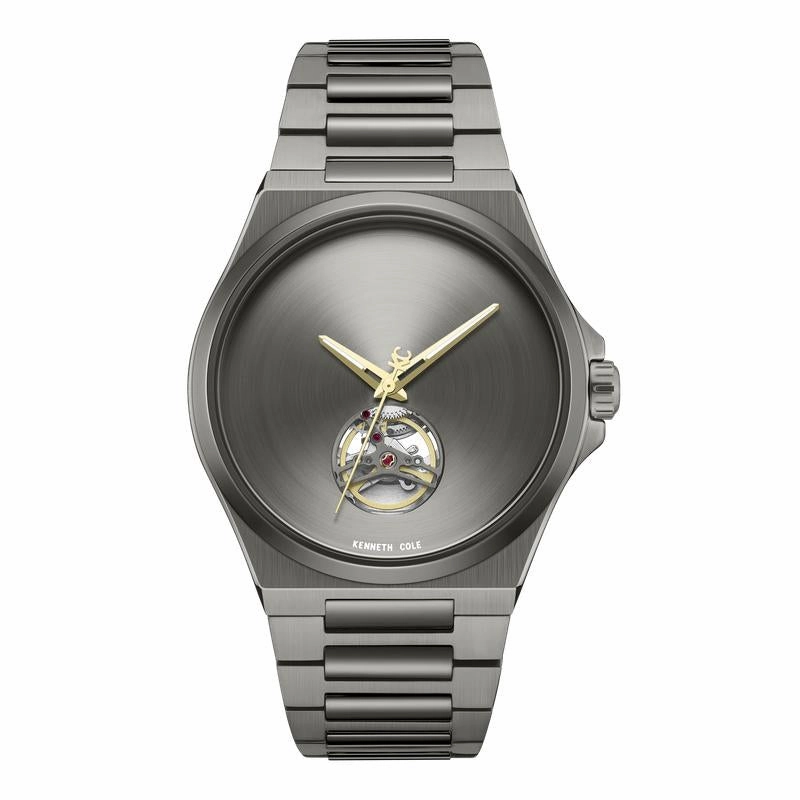 Kenneth Cole Gents Grey Stainless Steel Automatic Watch KCWGY0067403