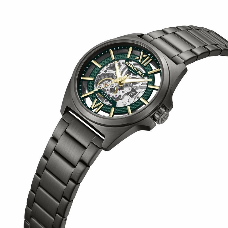 Kenneth Cole Gents IP Black Stainless Steel Automatic Watch KCWGY0065103