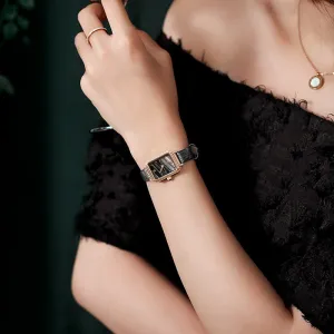 Ladies Malachite Green Textured Dial Small Green Watch 