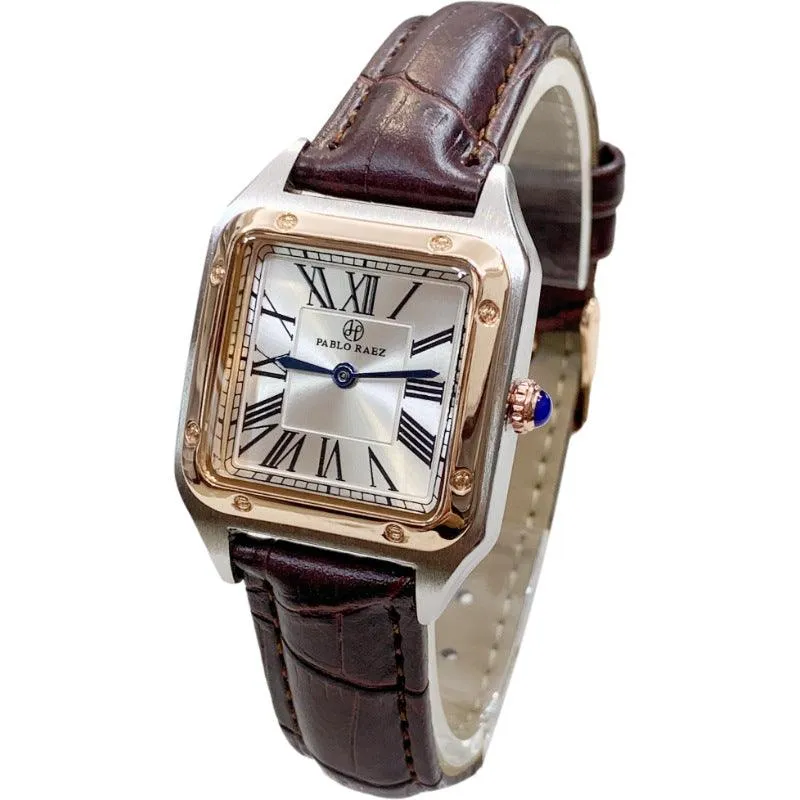 Light Luxury Sweet Style Watch Square Dial Ladies