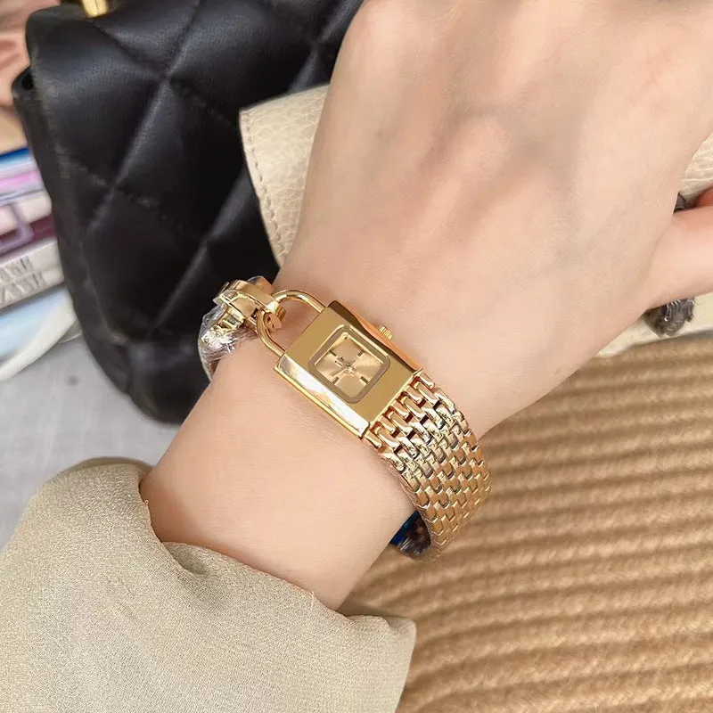 Lock Head Fashion Steel Watch Female Small Dial 