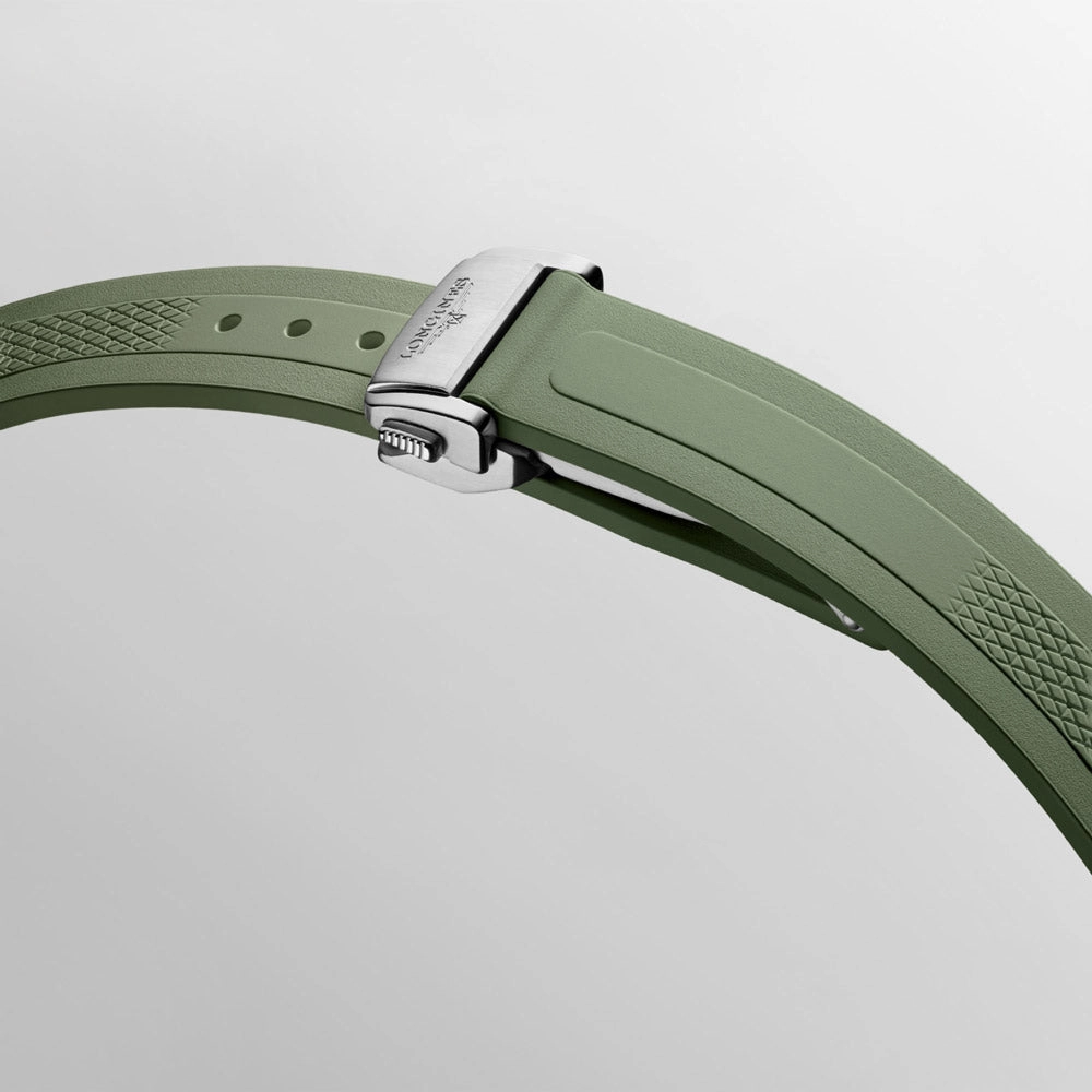Longines Conquest 34mm Green Dial 18ct Rose Gold Capped Steel Automatic Ladies Watch L3.430.5.02.9