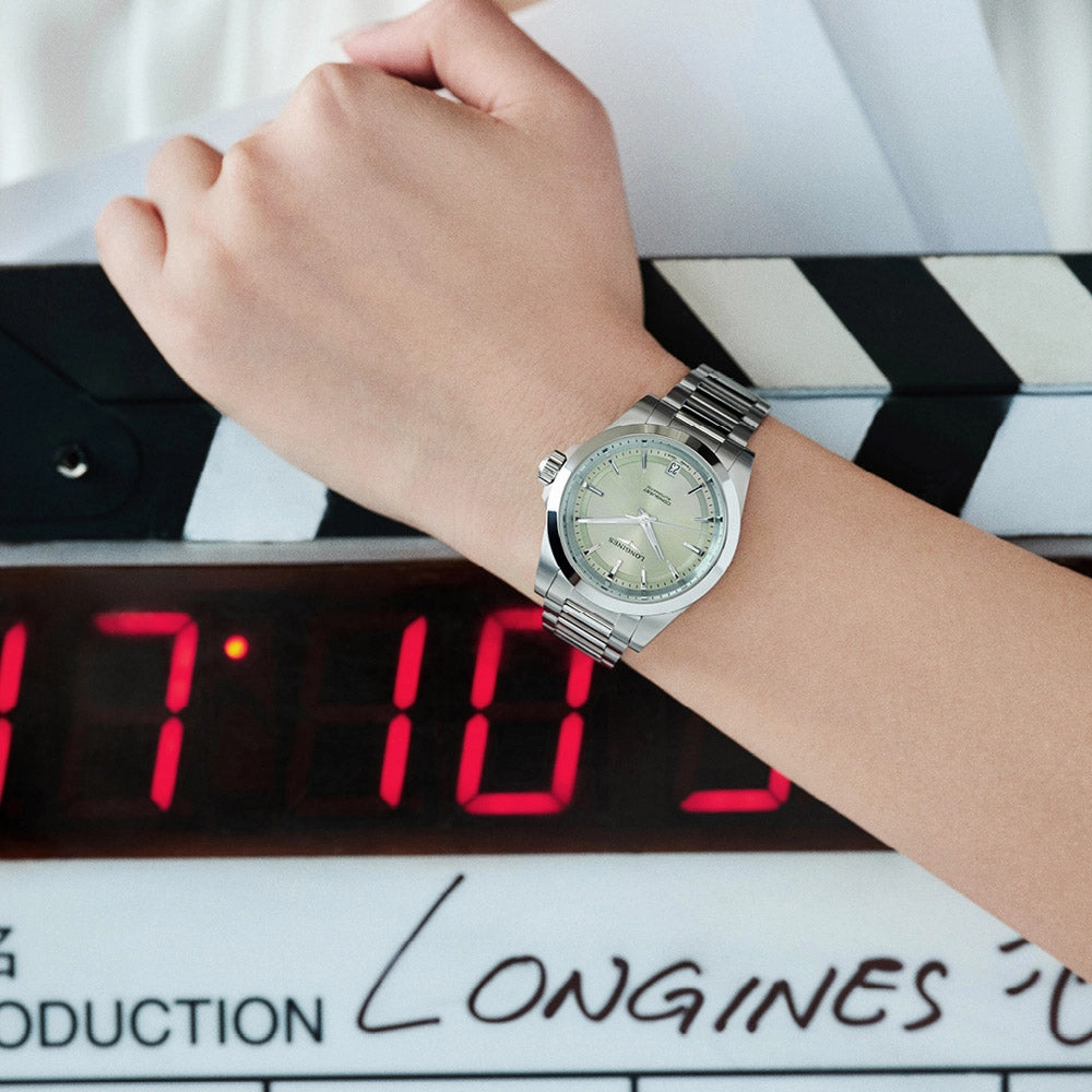 Longines Conquest 34mm Green Dial Automatic Ladies Watch L3.430.4.02.6