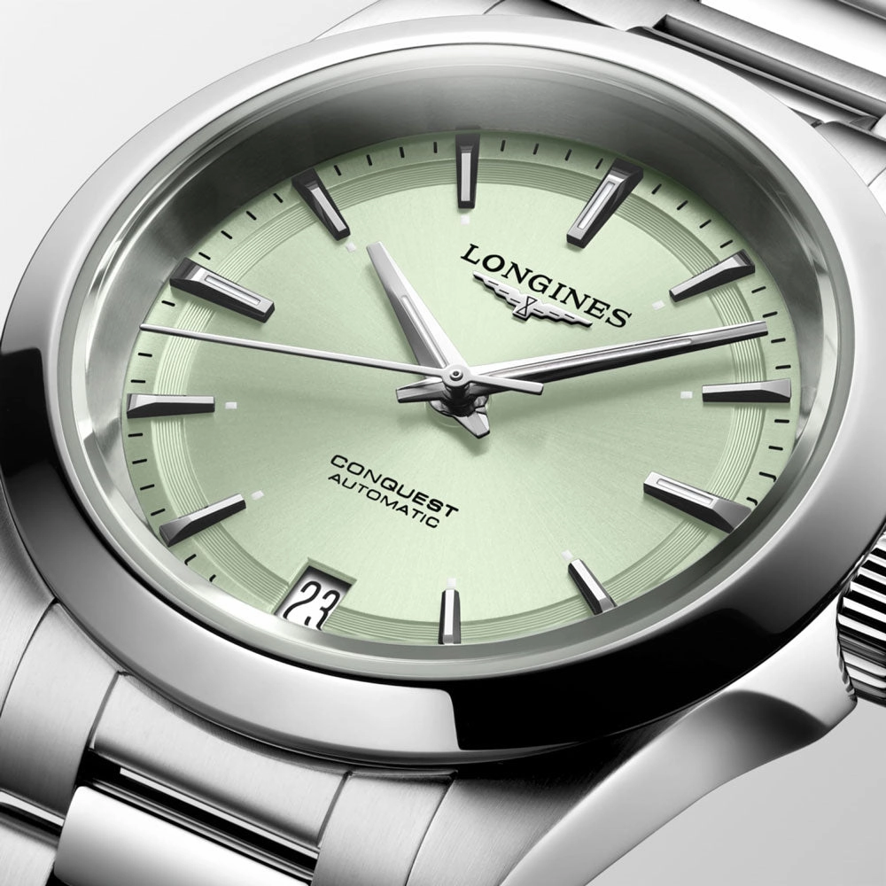 Longines Conquest 34mm Green Dial Automatic Ladies Watch L3.430.4.02.6