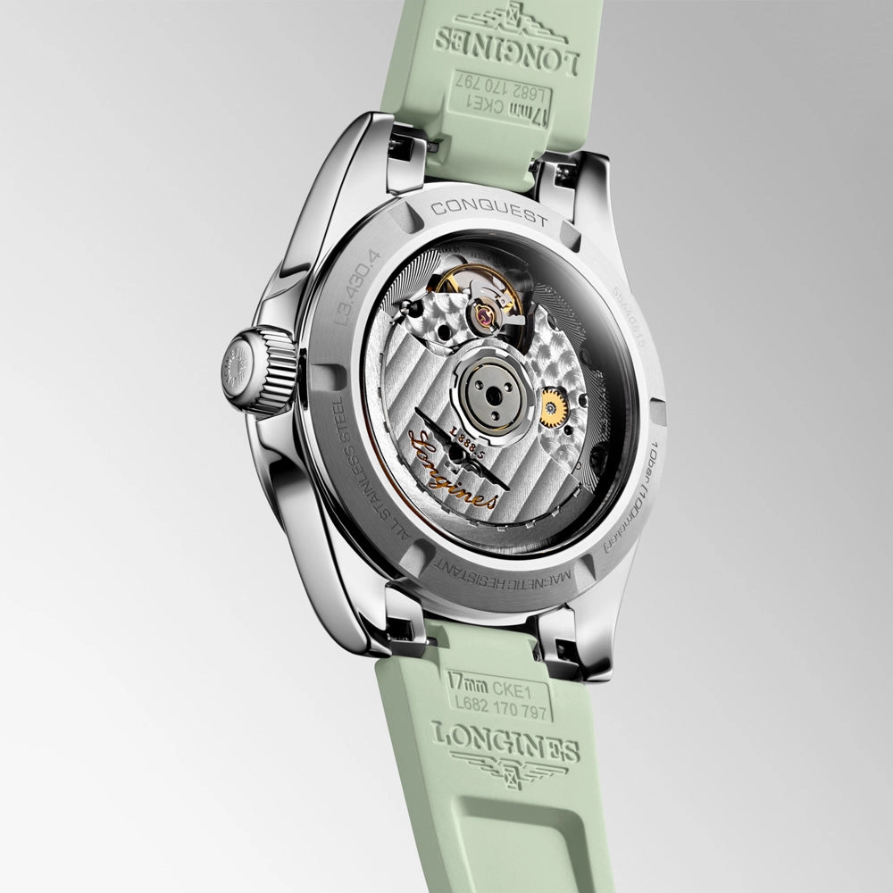 Longines Conquest 34mm Green Dial Automatic Ladies Watch L3.430.4.02.9