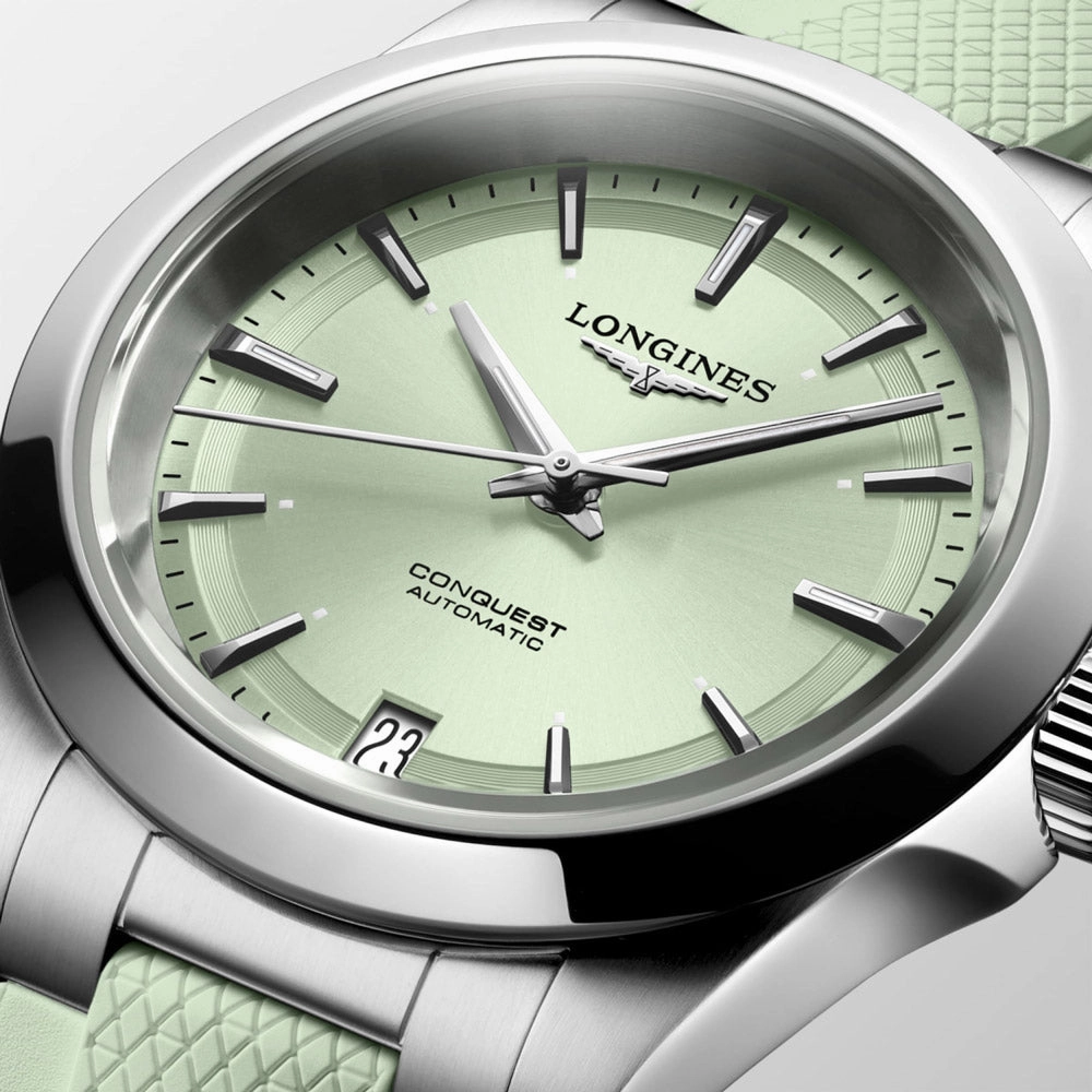 Longines Conquest 34mm Green Dial Automatic Ladies Watch L3.430.4.02.9