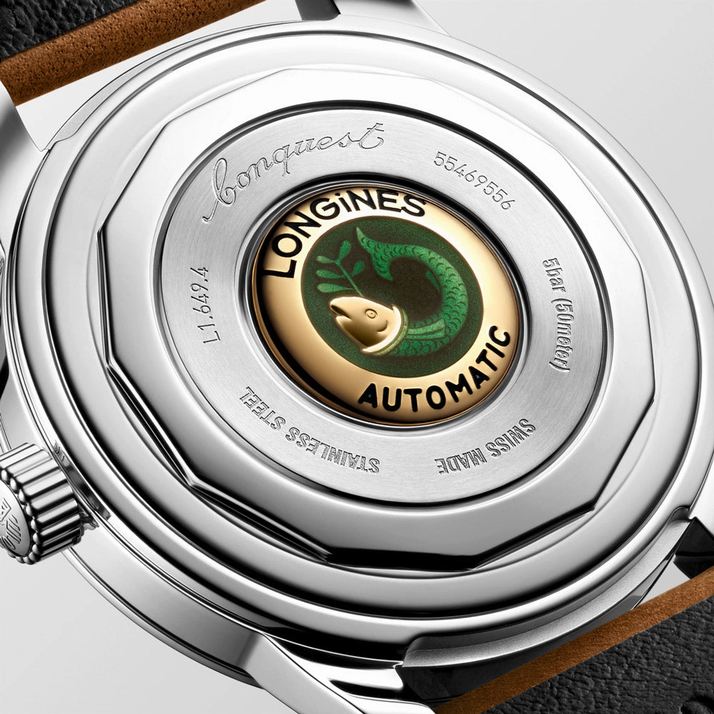 Longines Conquest Heritage 38mm Silver Dial Automatic Watch L1.649.4.72.2