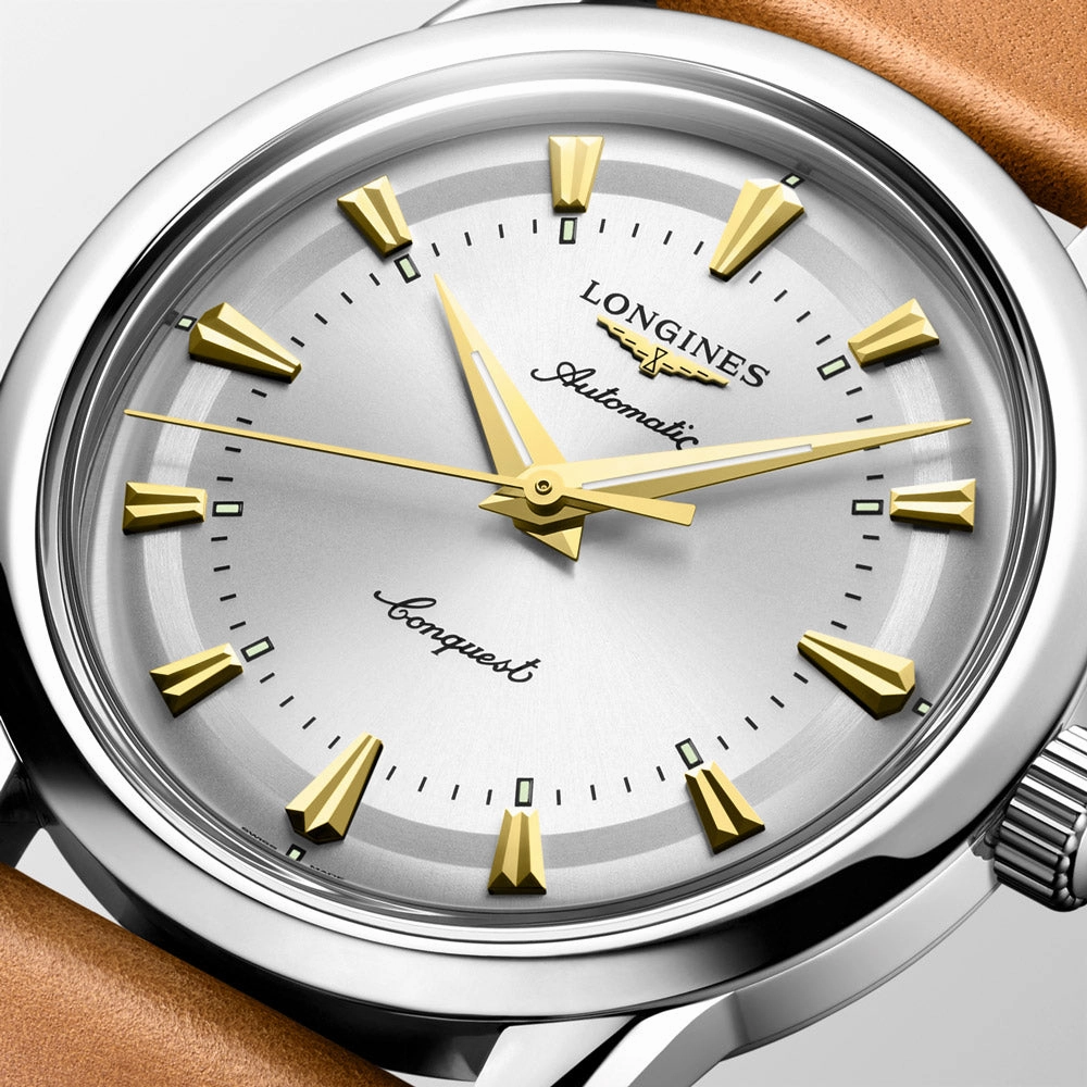 Longines Conquest Heritage 38mm Silver Dial Automatic Watch L1.649.4.72.2