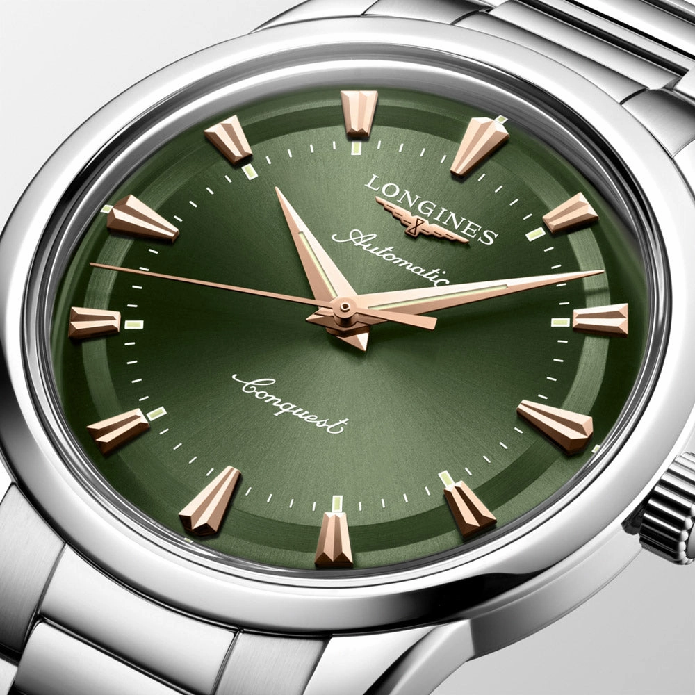 Longines Conquest Heritage 40mm Green Dial Automatic Gents Watch L1.650.4.02.6