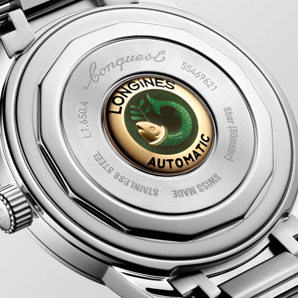 Longines Conquest Heritage 40mm Silver Dial Automatic Gents Watch L1.650.4.72.6